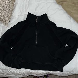 Lululemon Scuba Oversized Funnel-Neck Half Zip Black M/L